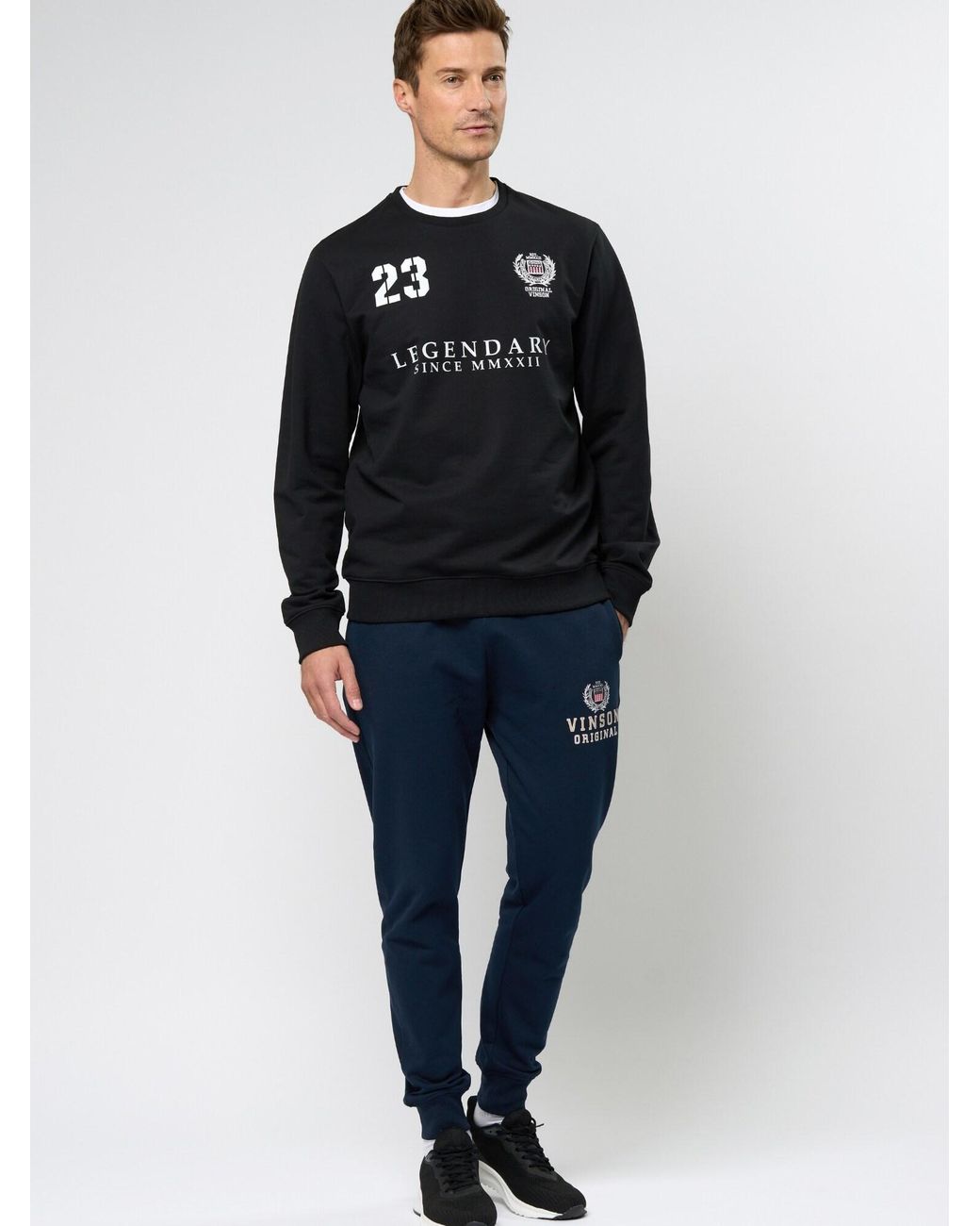 VINSON Pullover Vmriley in Black für Herren