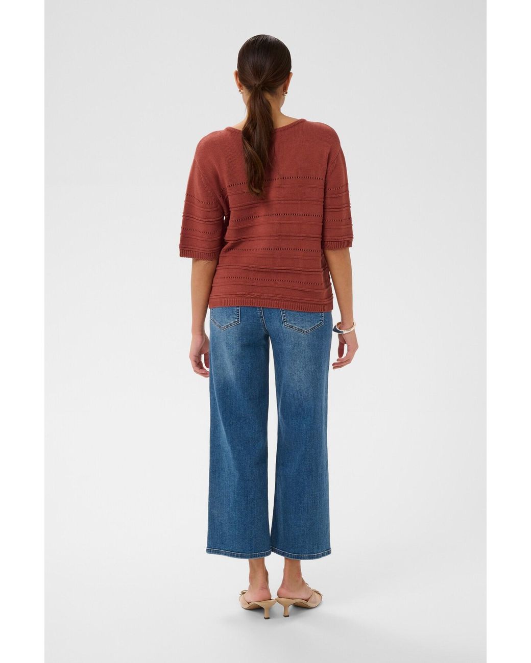 Kaffe Red Pullover