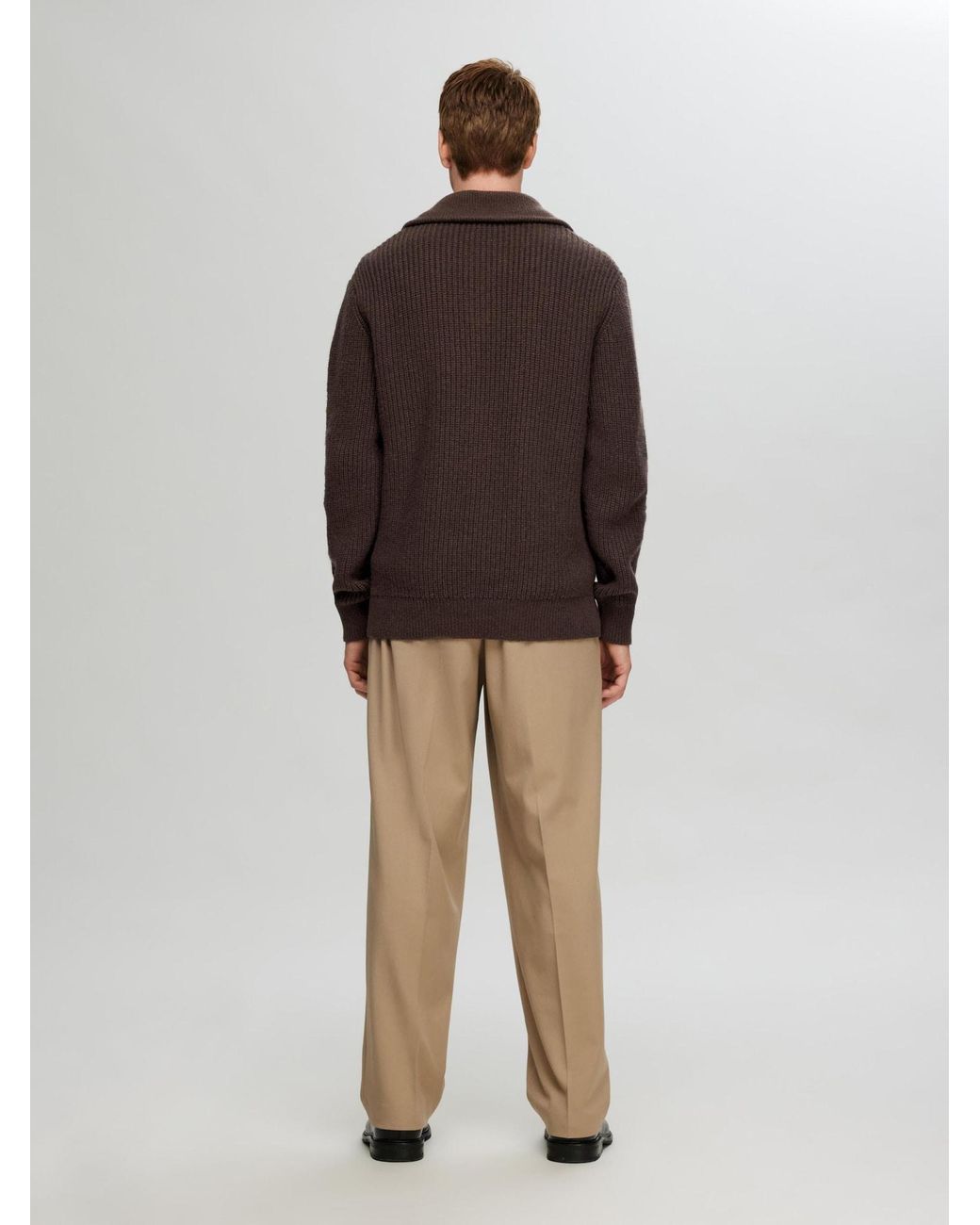 SELECTED Pullover in Brown für Herren