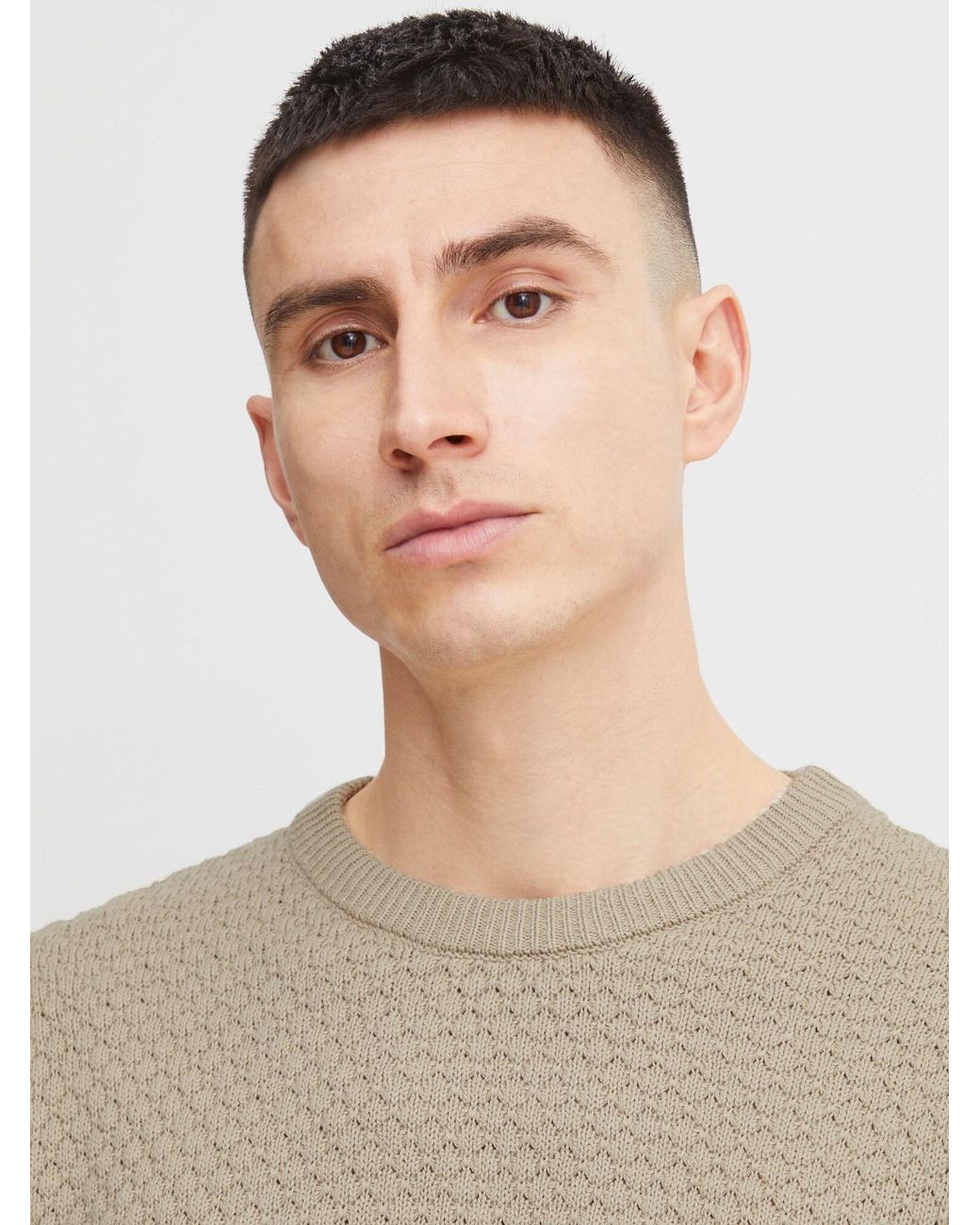 Solid Pullover Clive in Natural für Herren