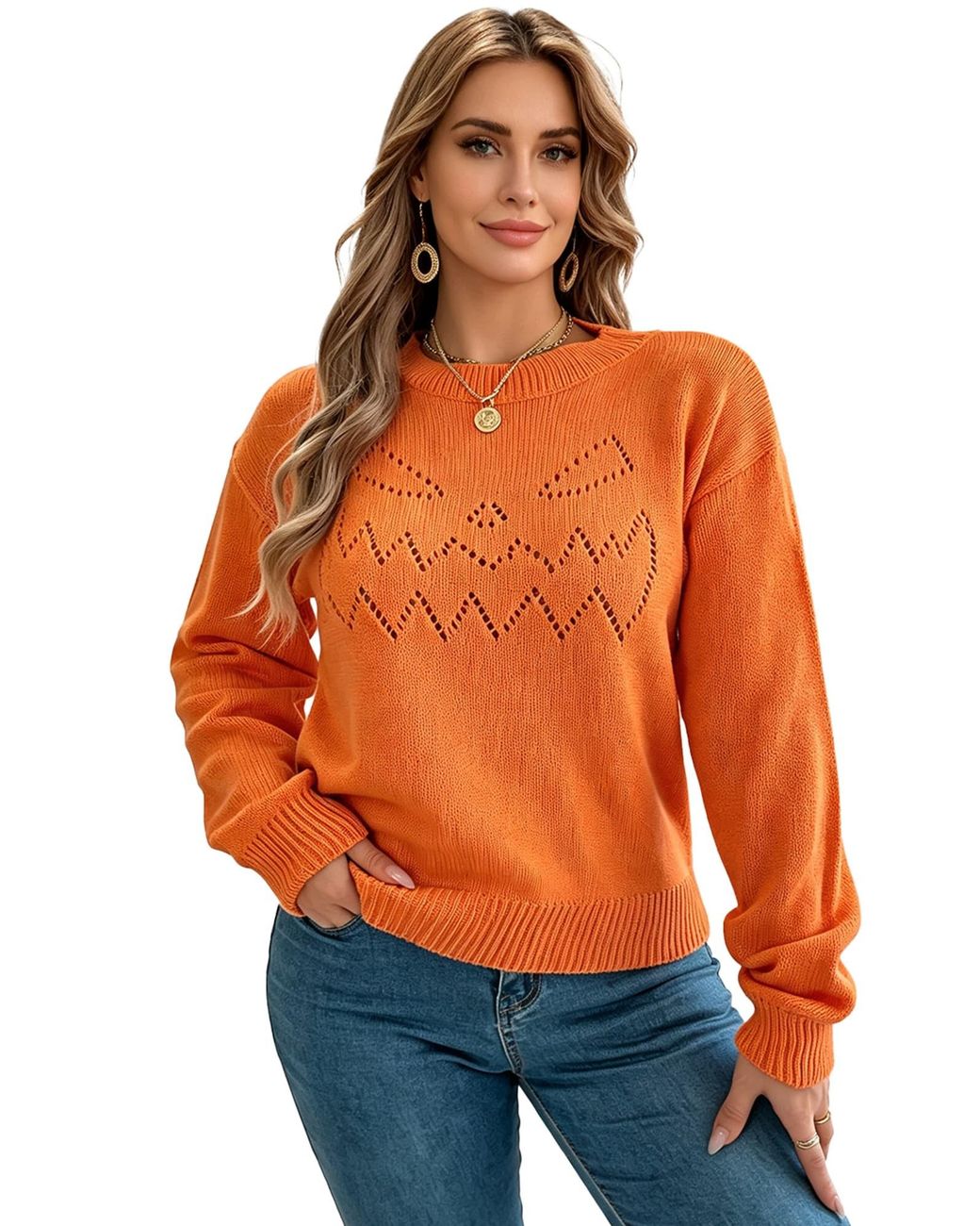 KoJooin Orange Pullover