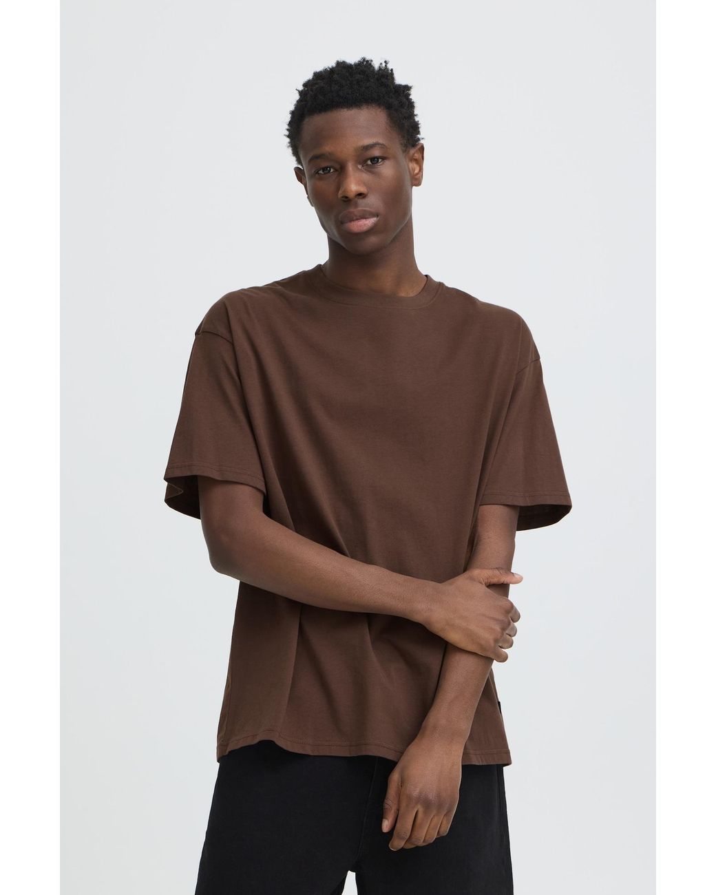 Solid T-Shirt Sdwittle in Brown für Herren