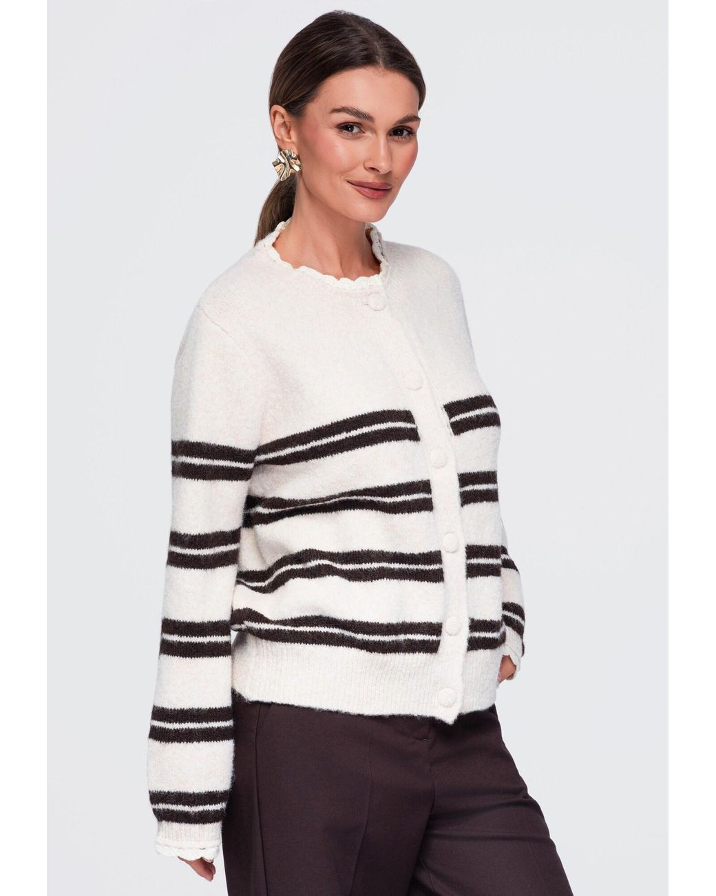 Ombre White Pullover