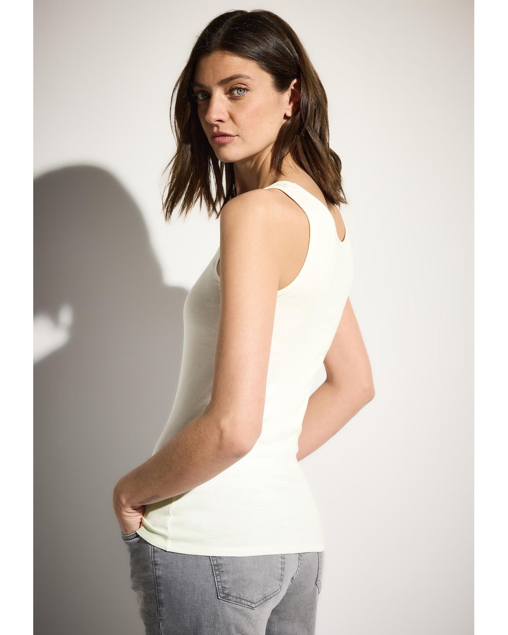 Cecil White Basic Top