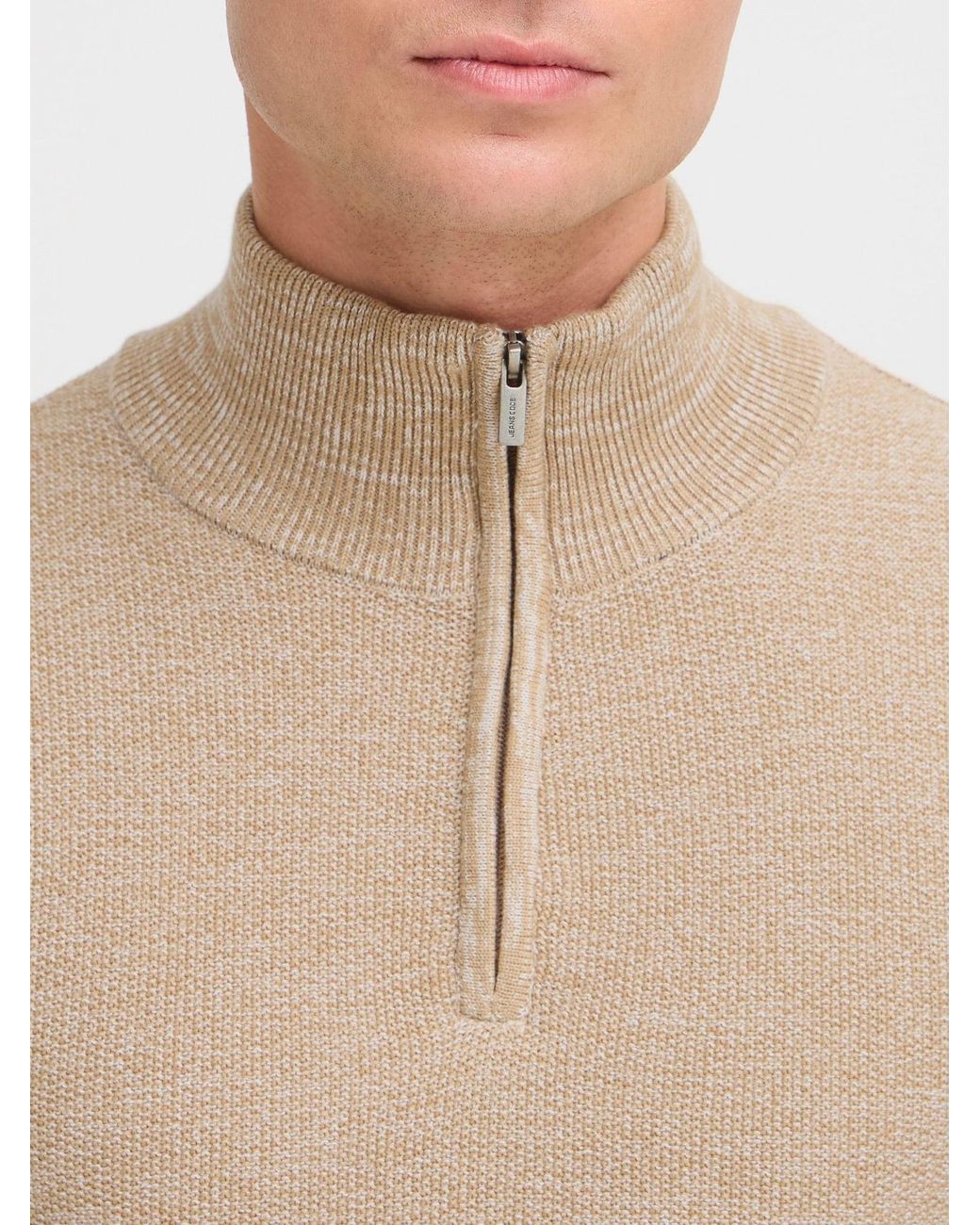 INDICODE Pullover Jador in Natural für Herren