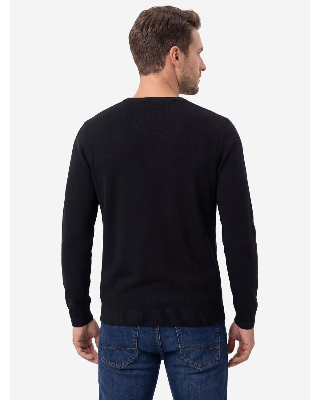 S.oliver Oliver Pullover Basic in Black für Herren