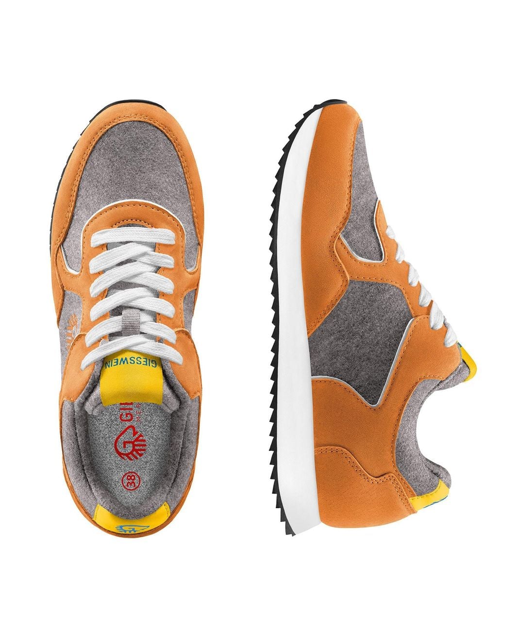 Giesswein Sneaker Retro Runner in Orange für Herren