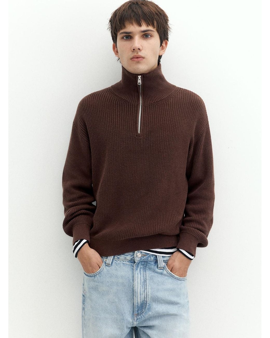 Pull&Bear Pullover in Brown für Herren
