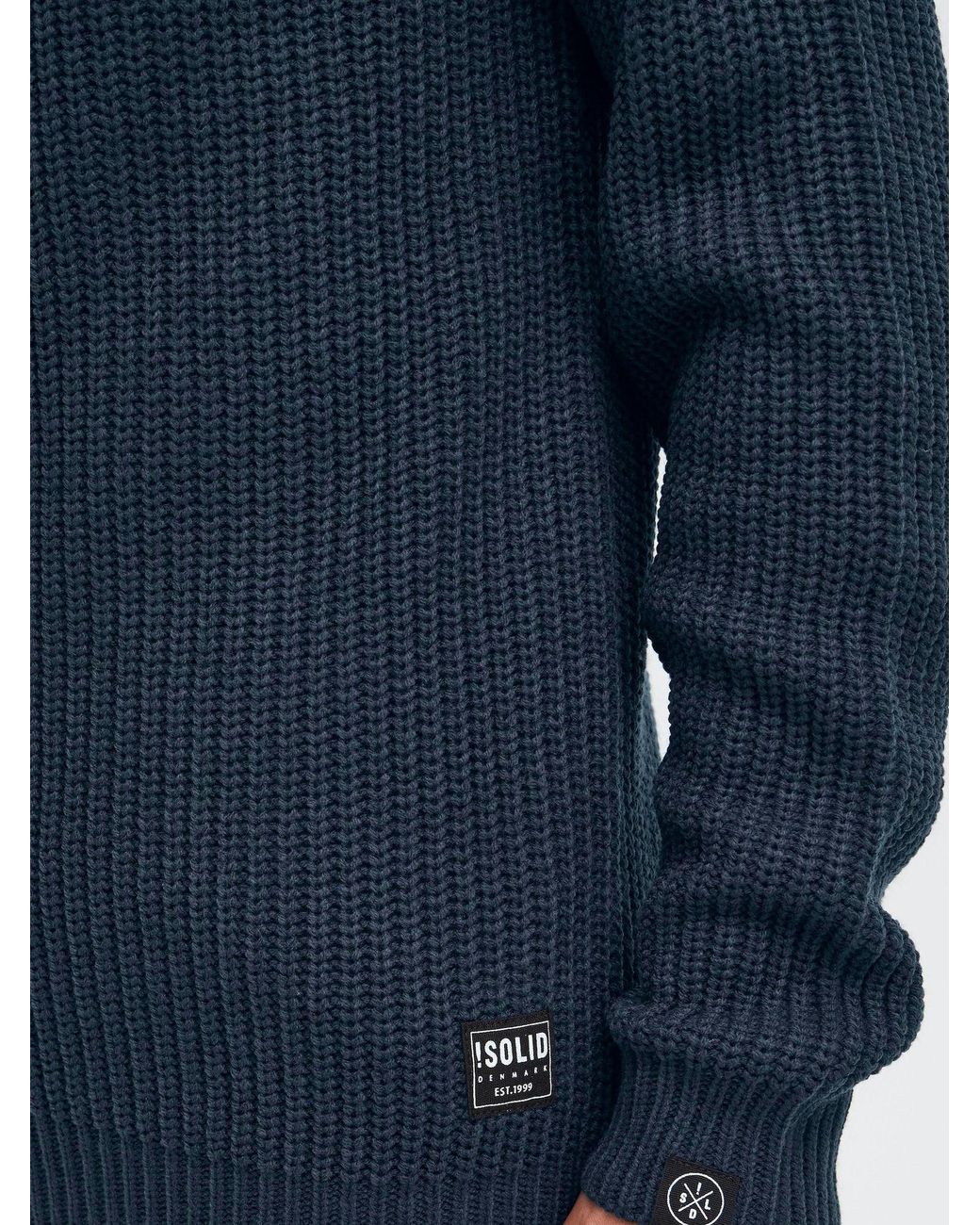 Solid Strickjacke Arno in Blue für Herren