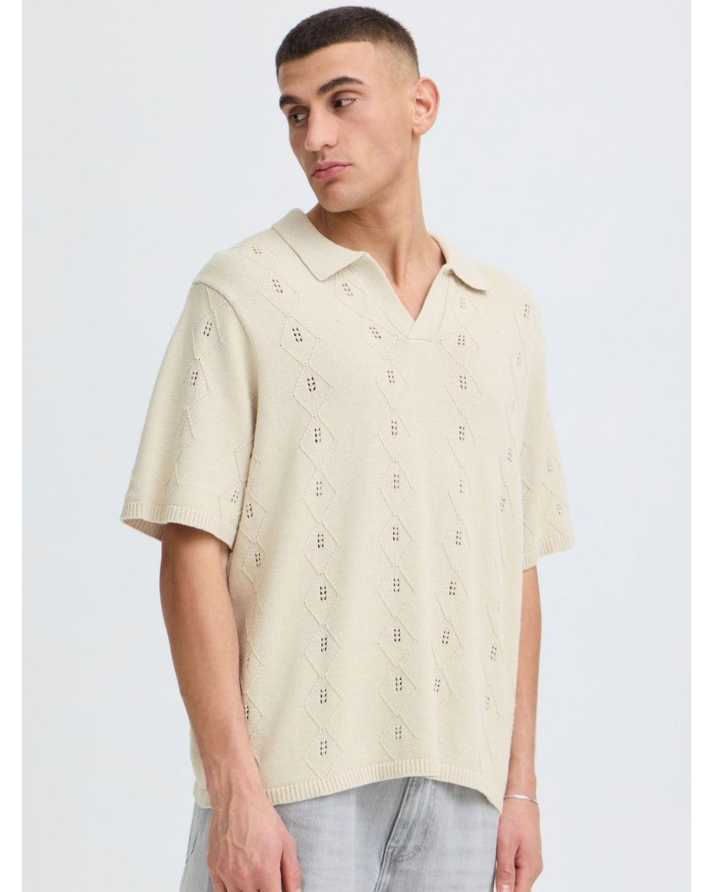 Solid Poloshirt Sdudell in White für Herren