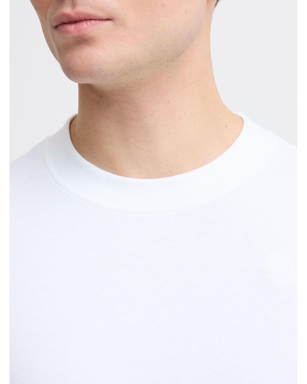 Solid T-Shirt Odit 2Er Pack in White für Herren