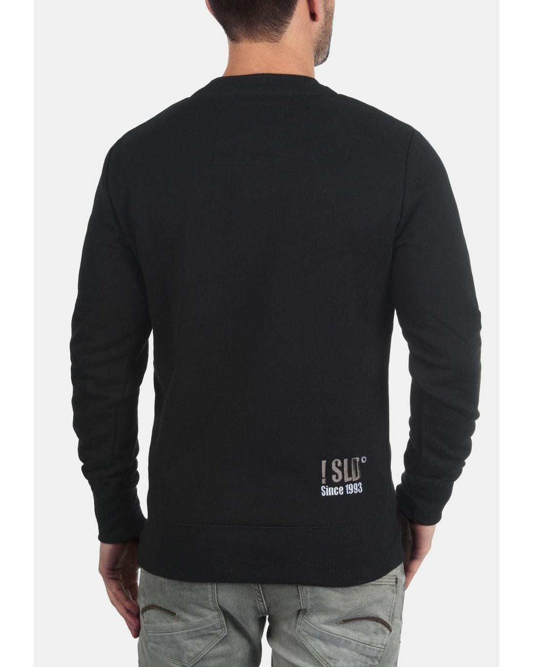 Solid Sweatshirt Benn in Black für Herren