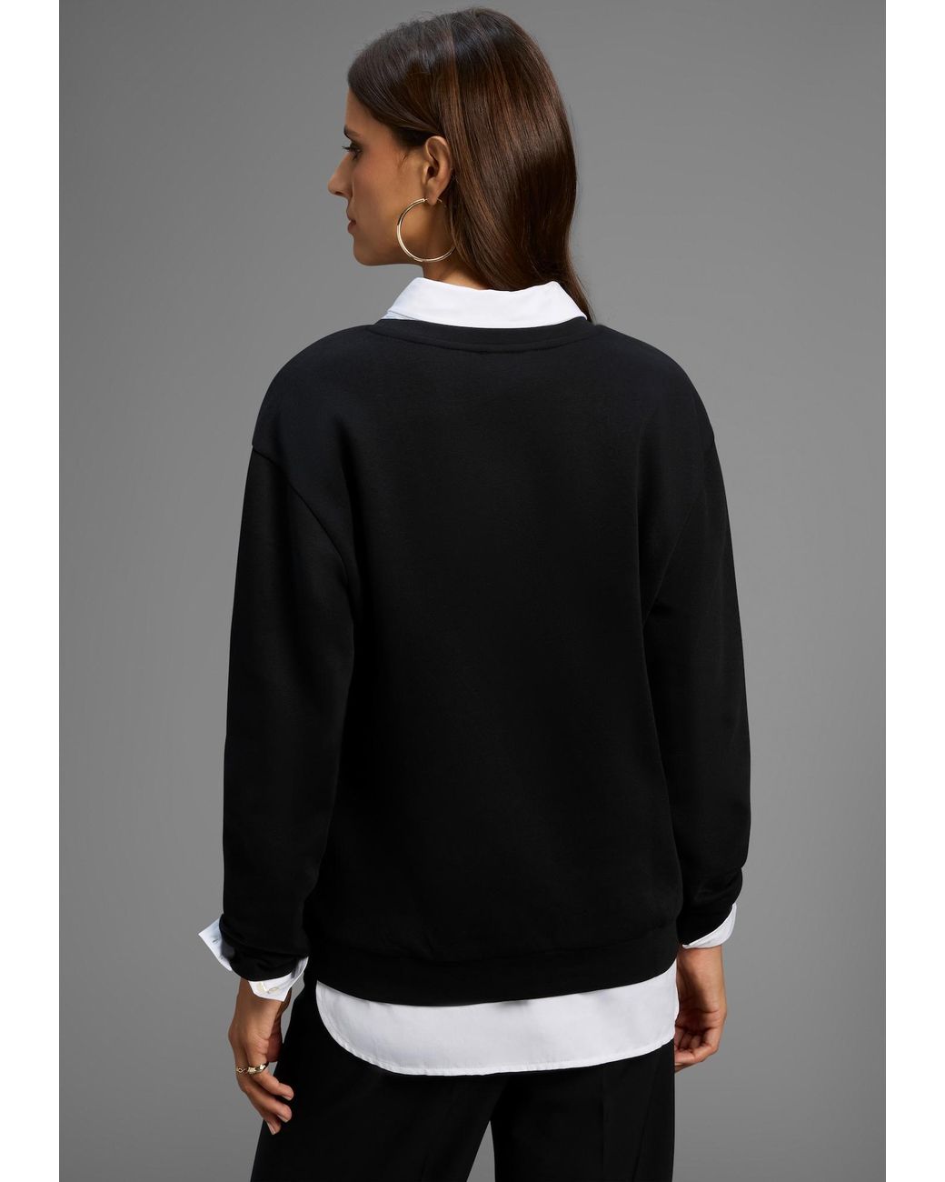Laura Scott Black Pullover