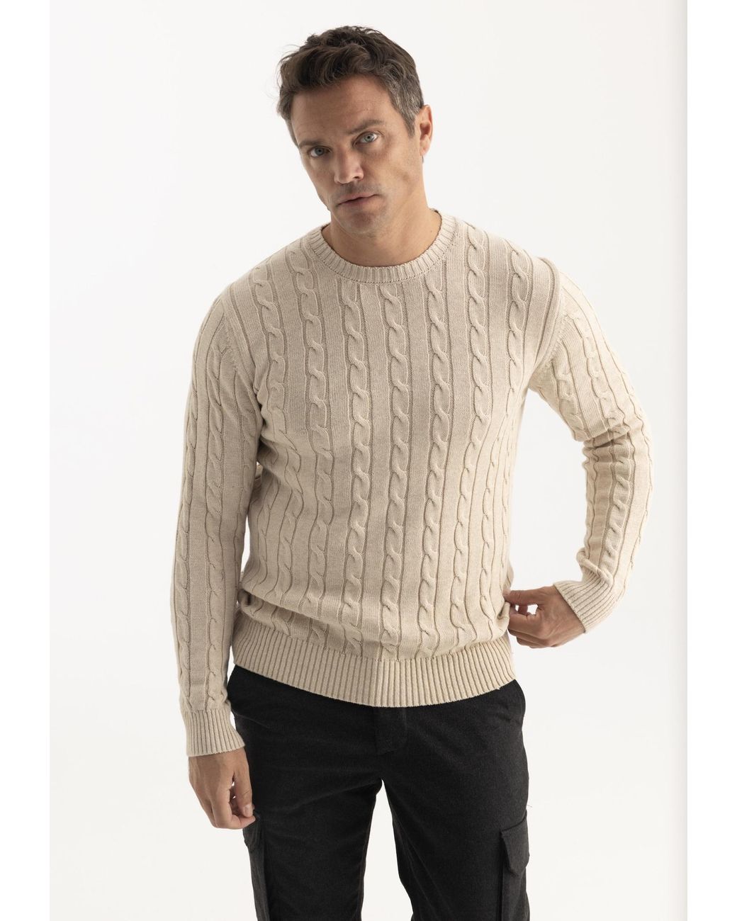 Felix Hardy Pullover in Natural für Herren
