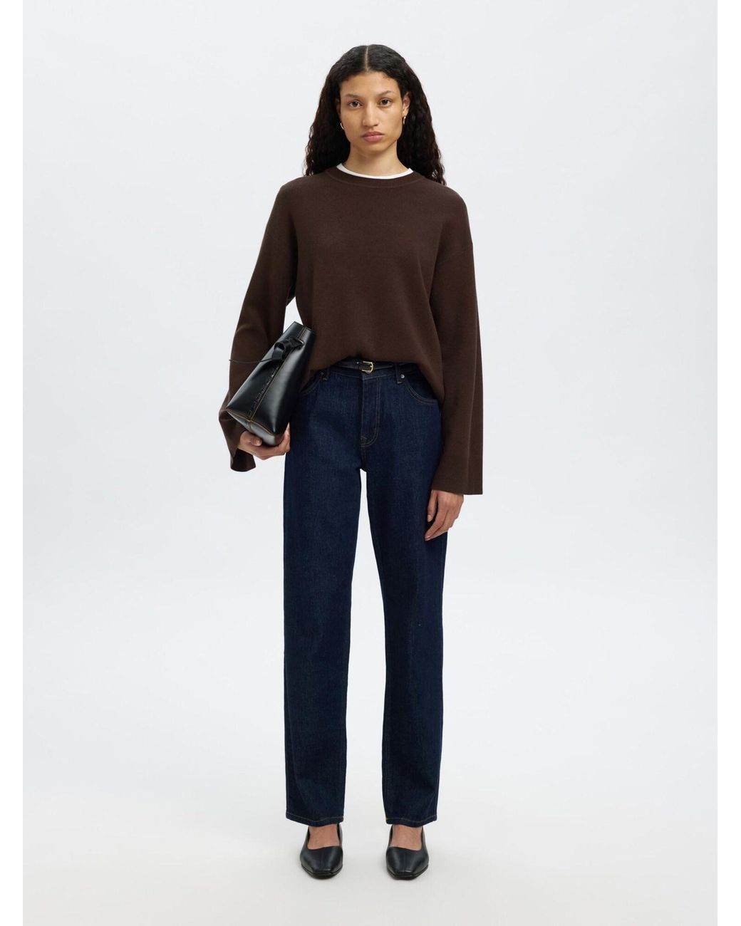 SELECTED Brown Pullover