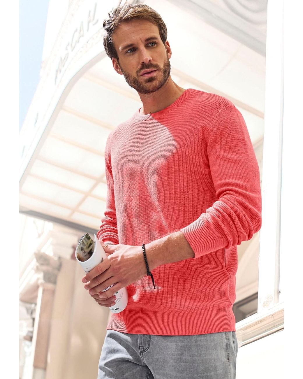 John Devin Pullover in Pink für Herren