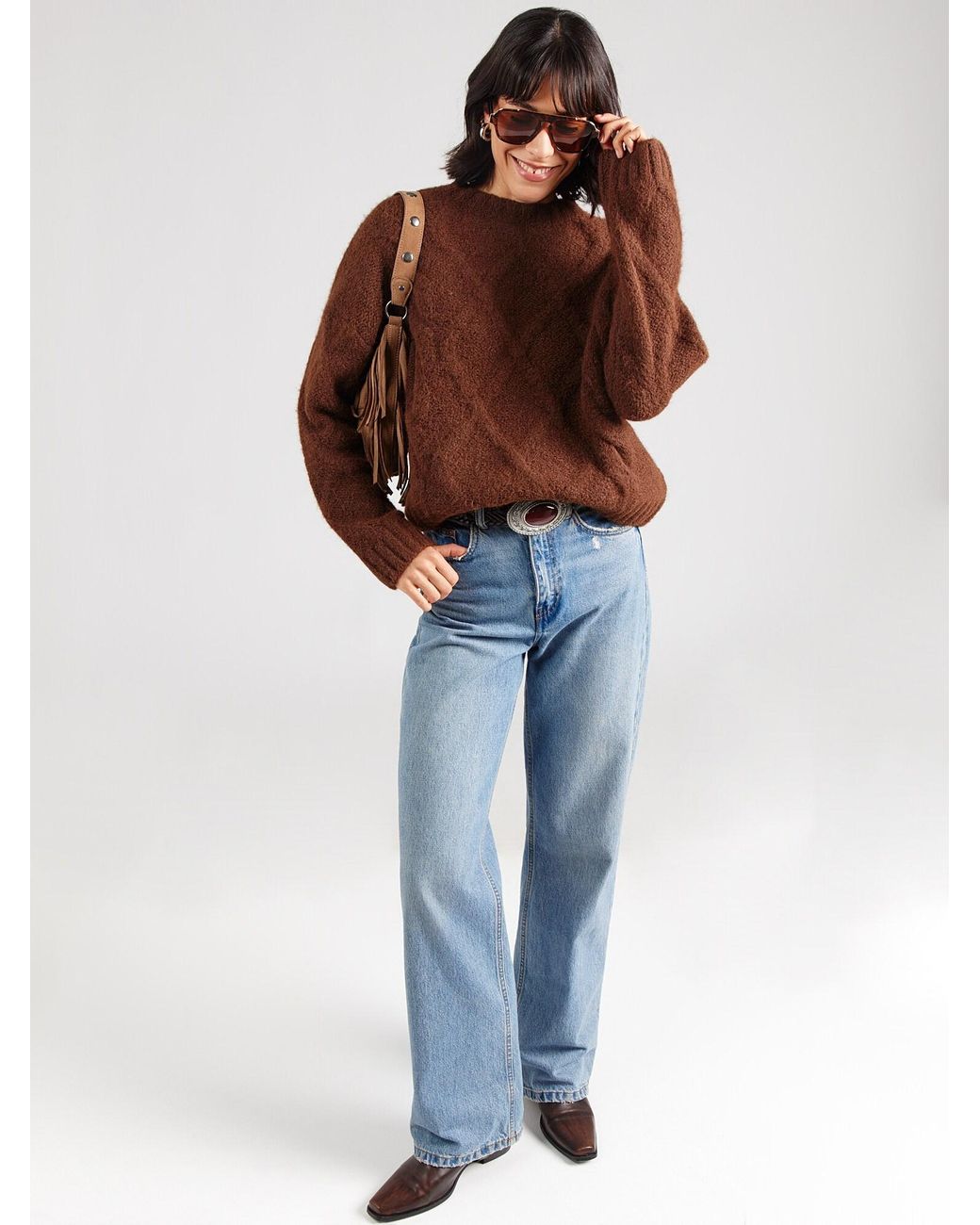 /about You Brown Pullover Mala