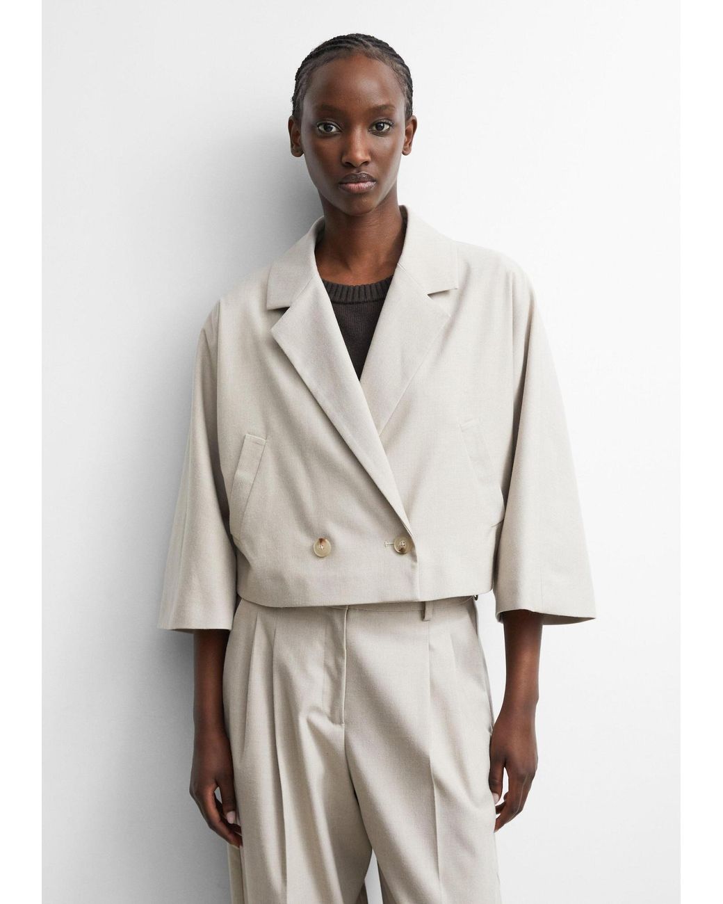 Comma, White Blazer