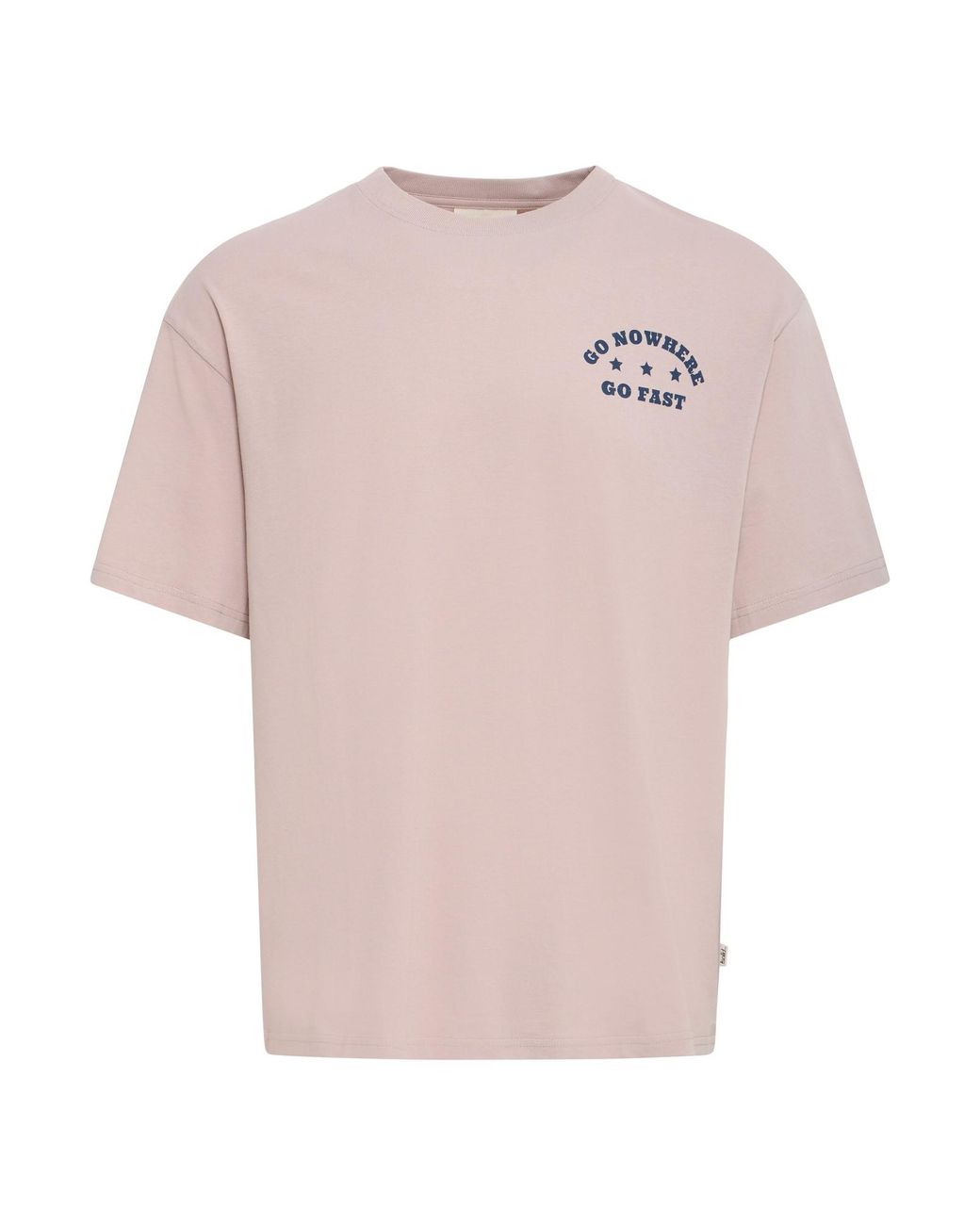 Solid Rundhalsshirt Mit Backprint Sdustance in Pink für Herren