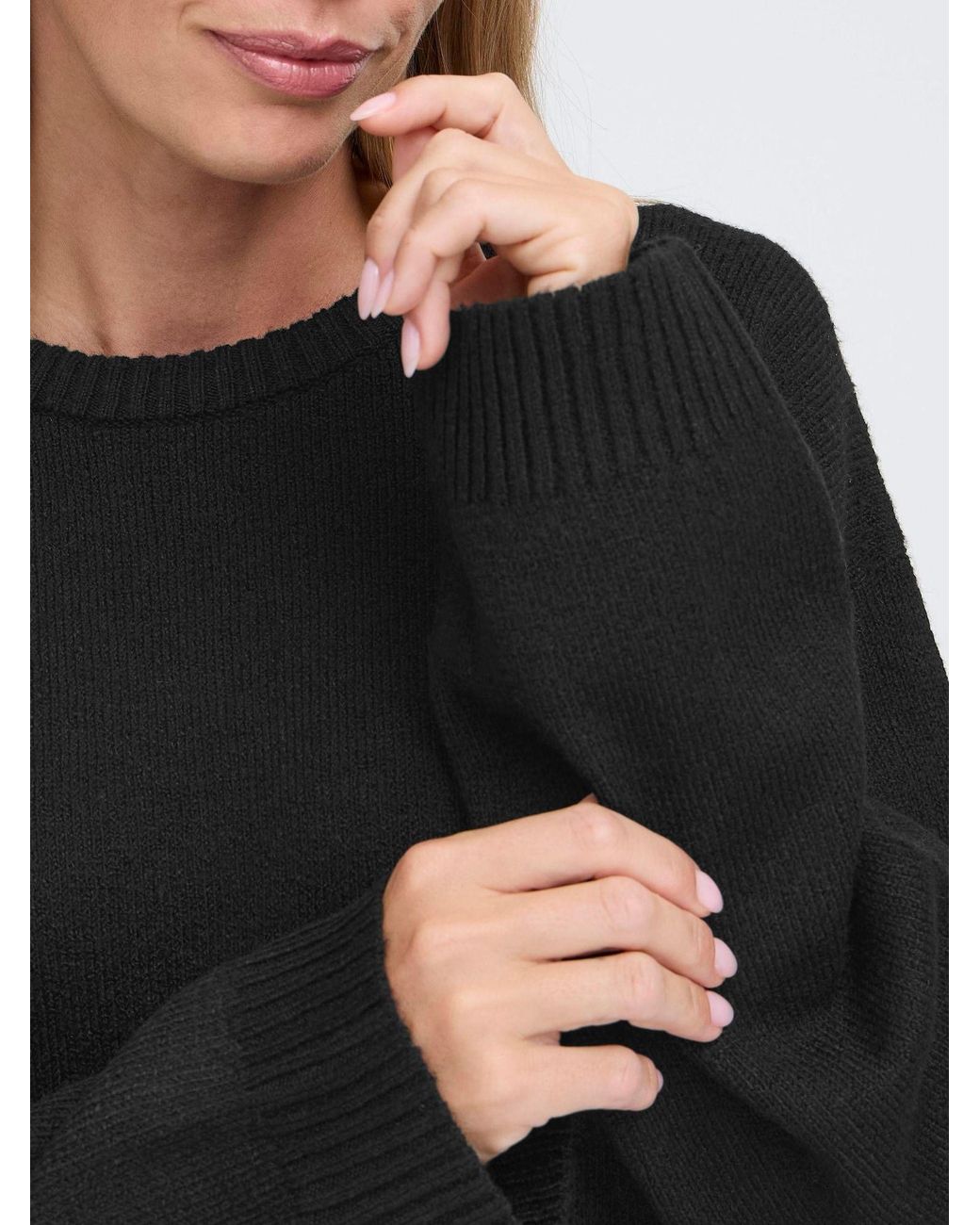 Oxmo Black Strickpullover Oxicomos