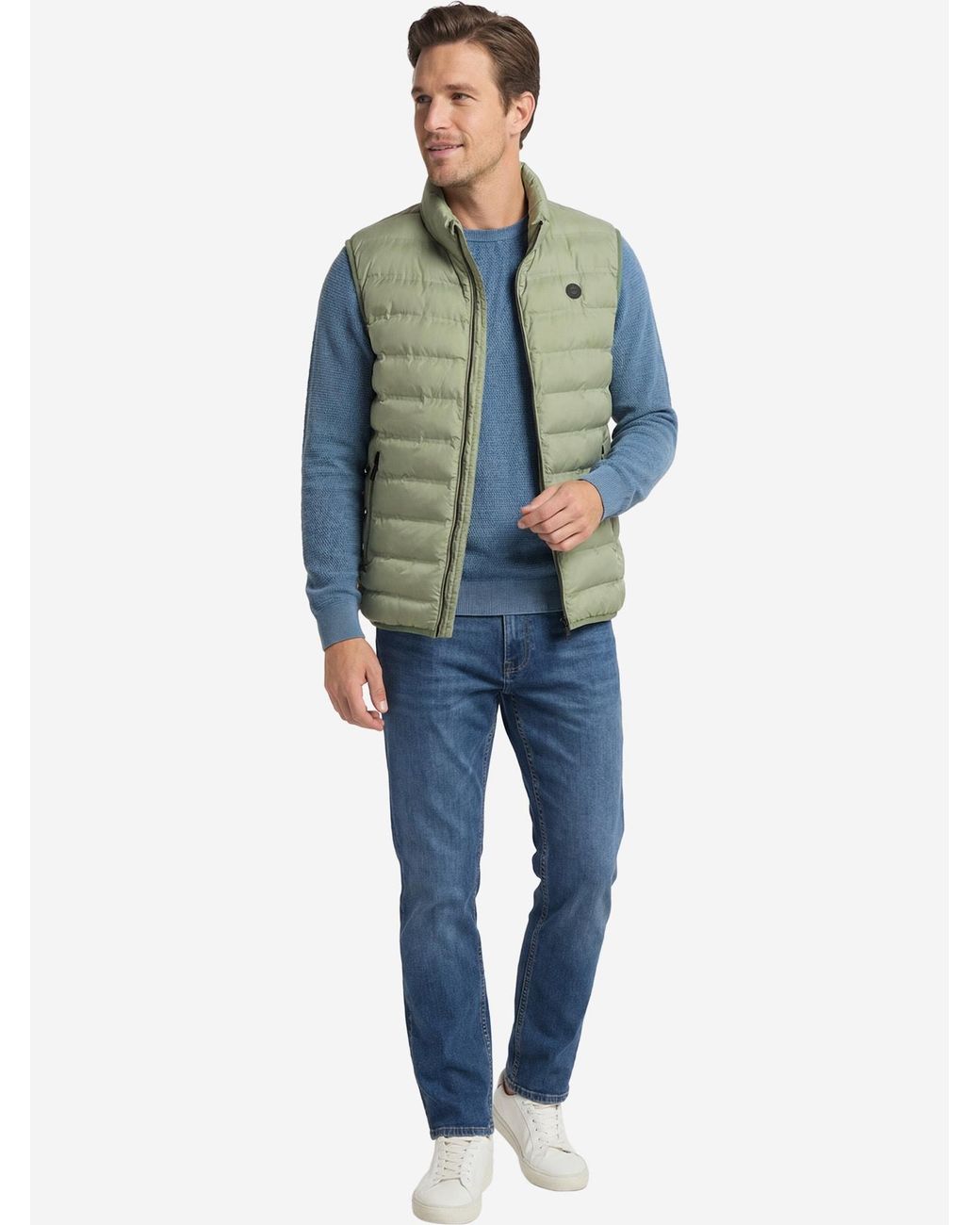 Redmond Weste Basic in Green für Herren