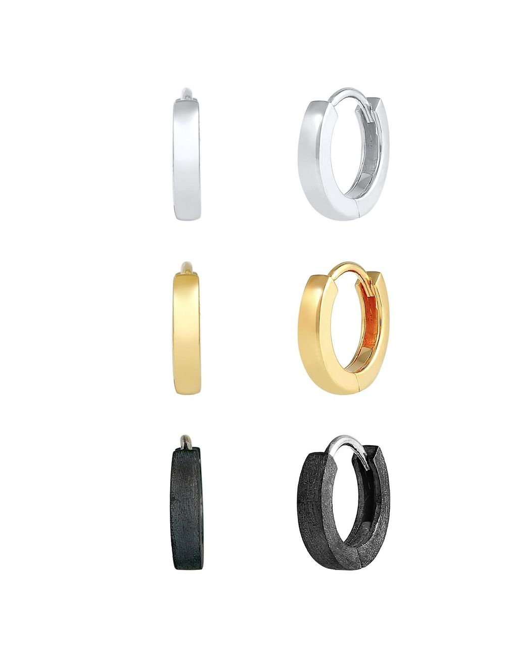 Kuzzoi Ohrring Set in White für Herren