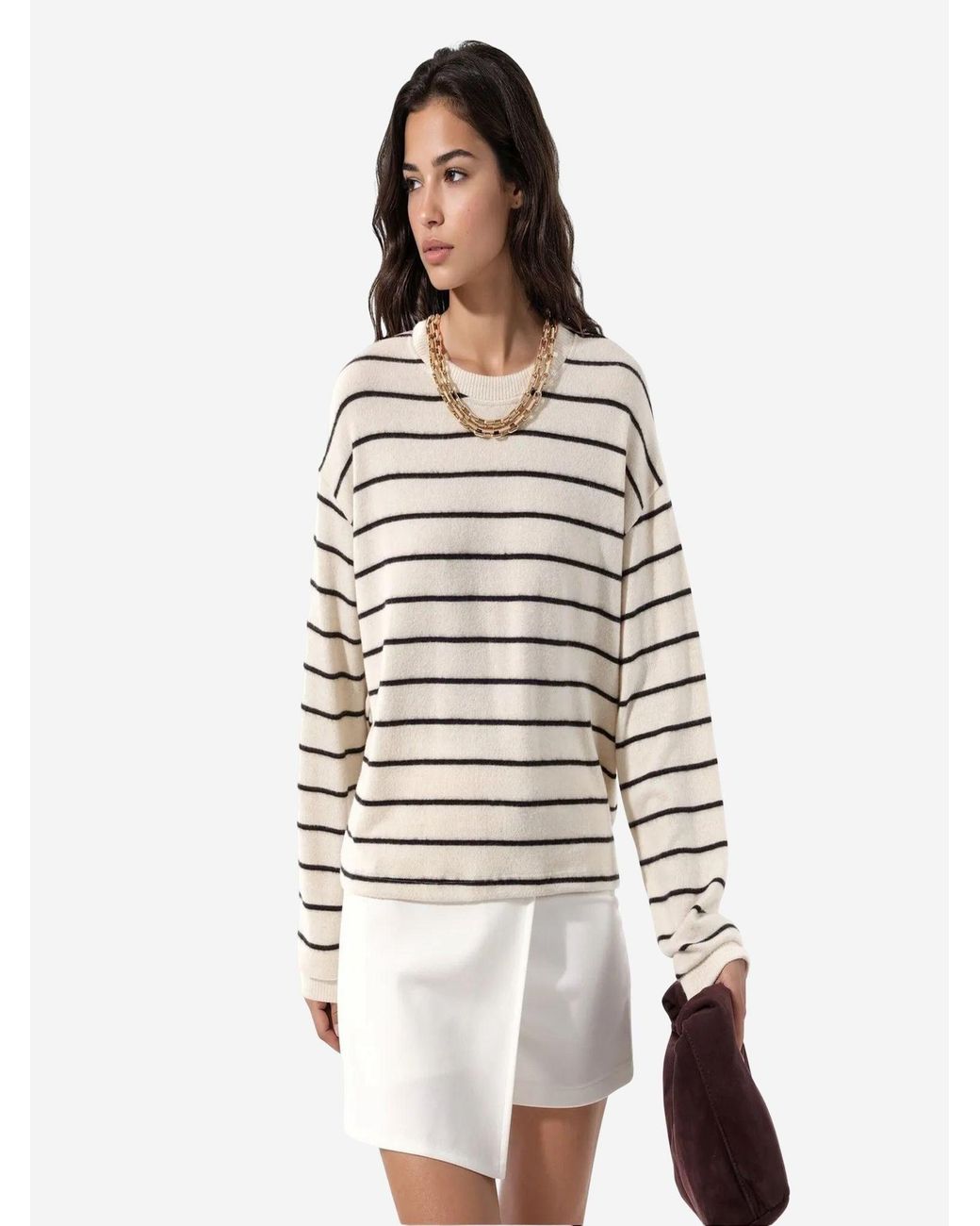 Busem White Pullover
