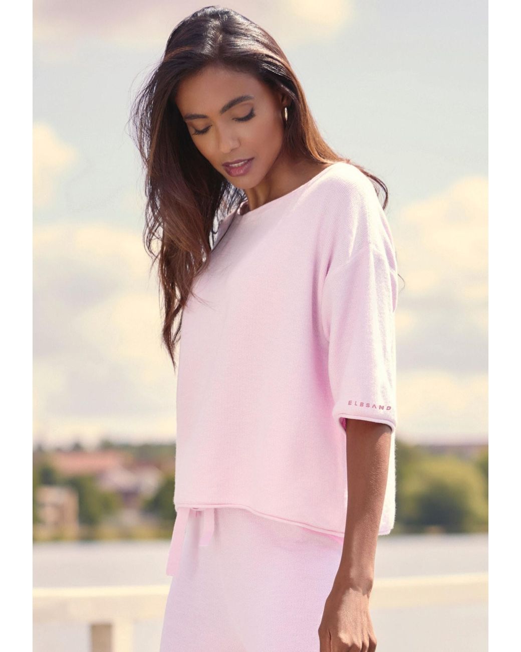 Elbsand Pink Pullover