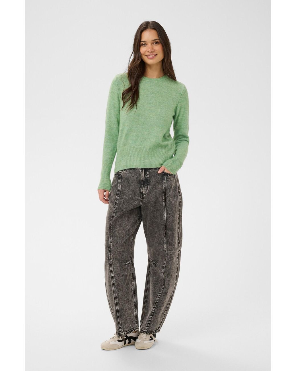 Kaffe Green Pullover Kaniel