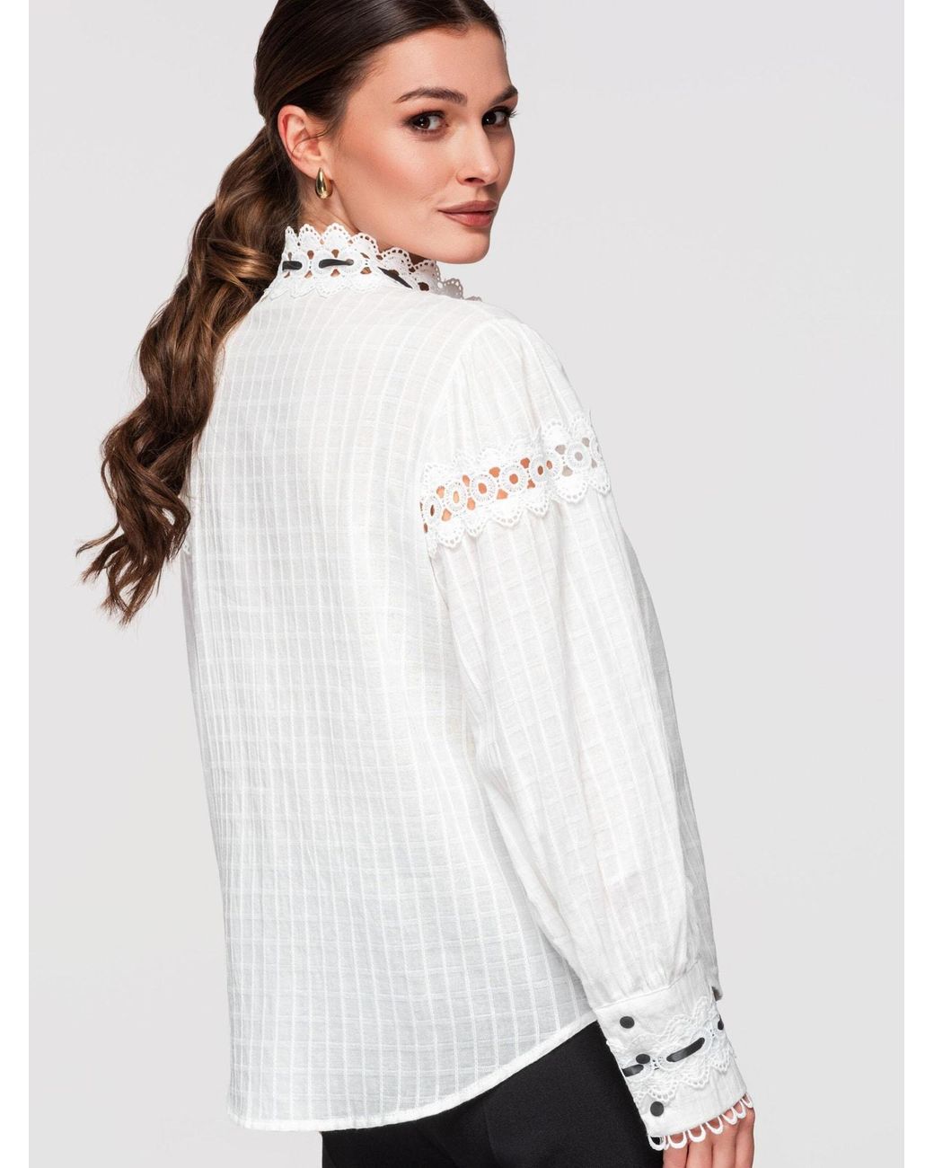 Ombre White Bluse
