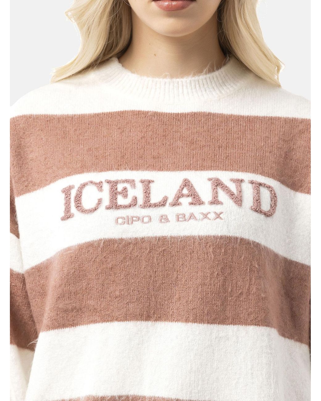 Cipo & Baxx White Pullover
