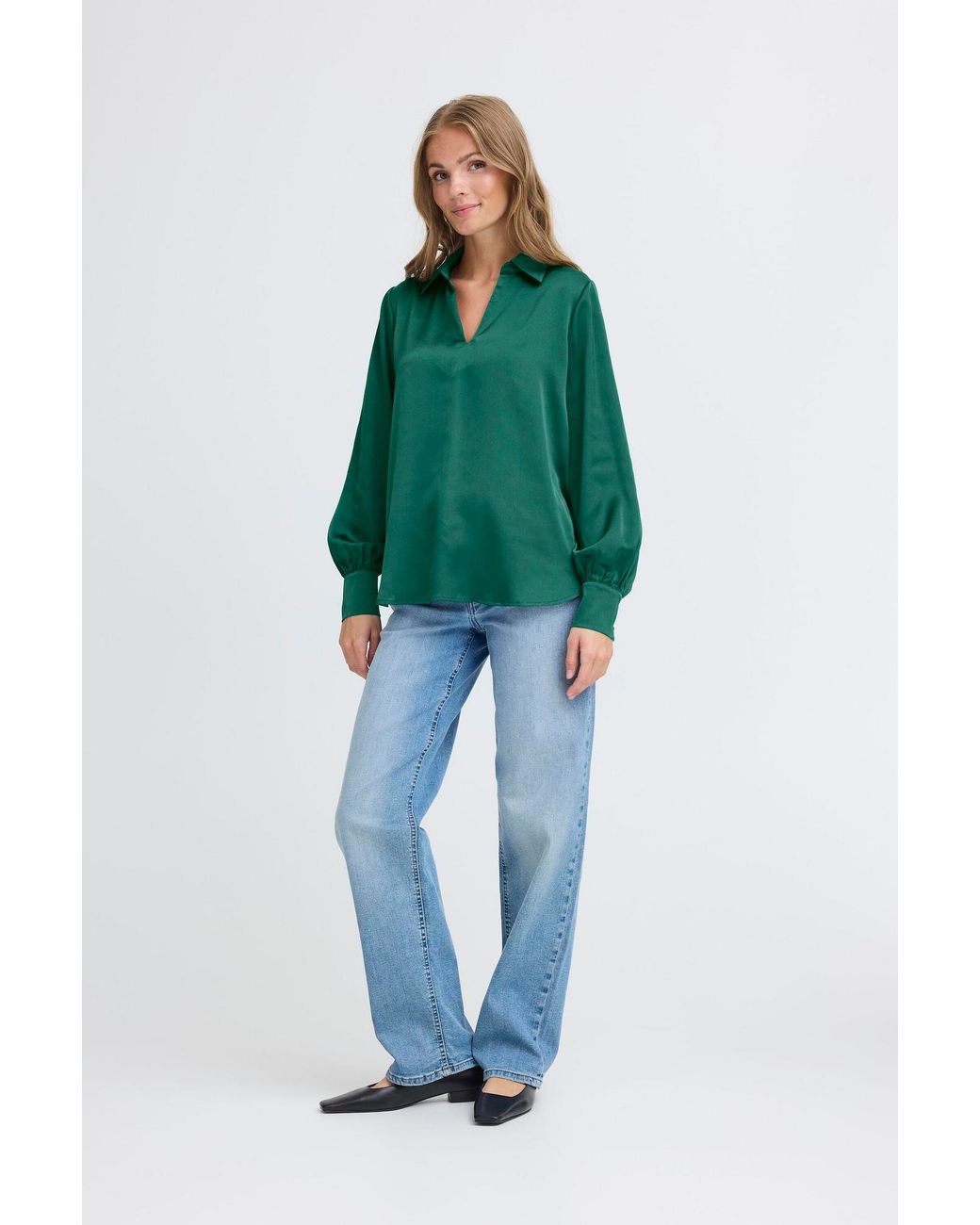 Ichi Green Bluse