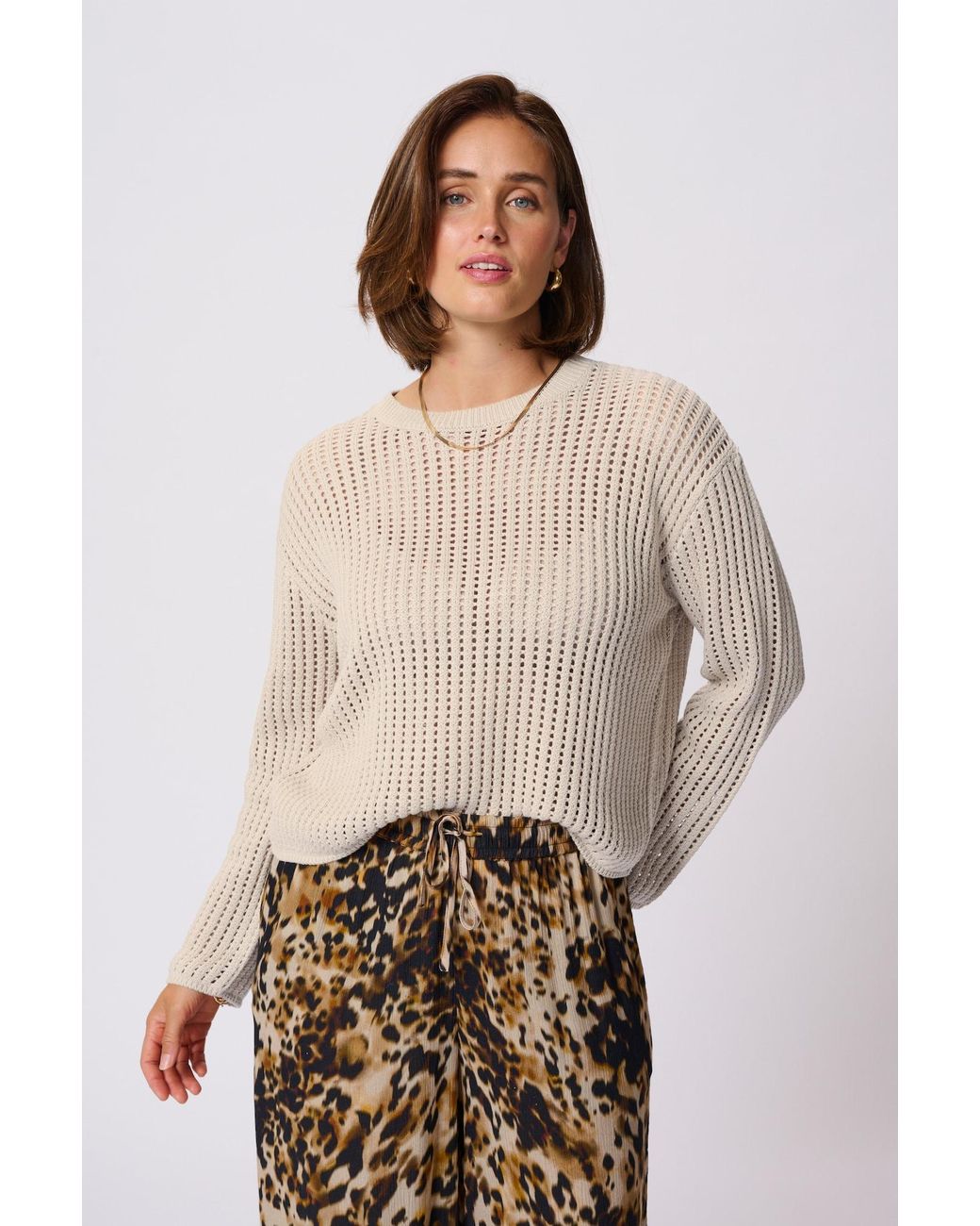 Kaffe White Pullover Kasolar