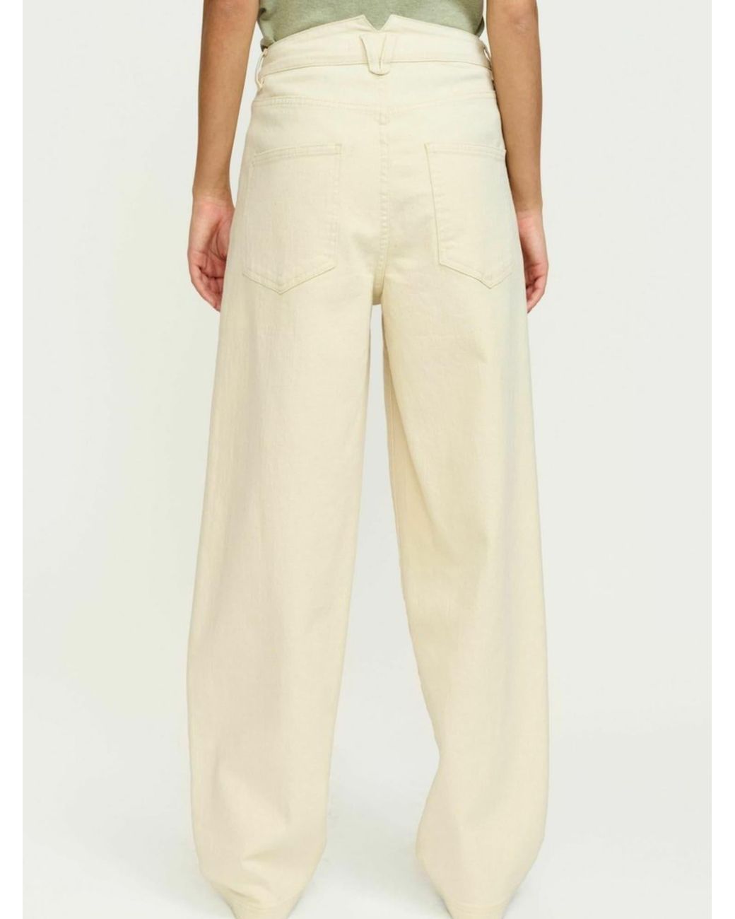 SOFT REBELS White Jeans Srcaja