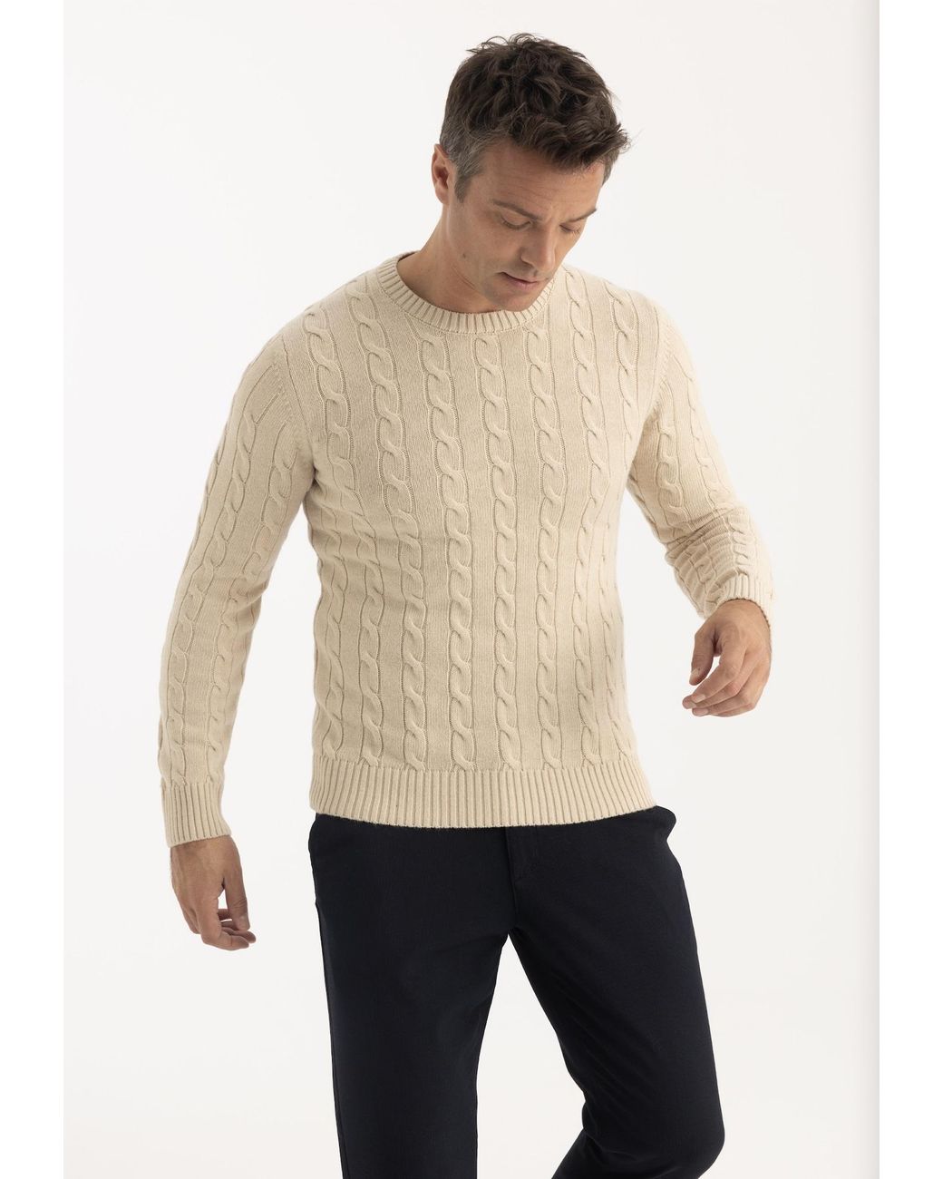 Felix Hardy Pullover in Natural für Herren