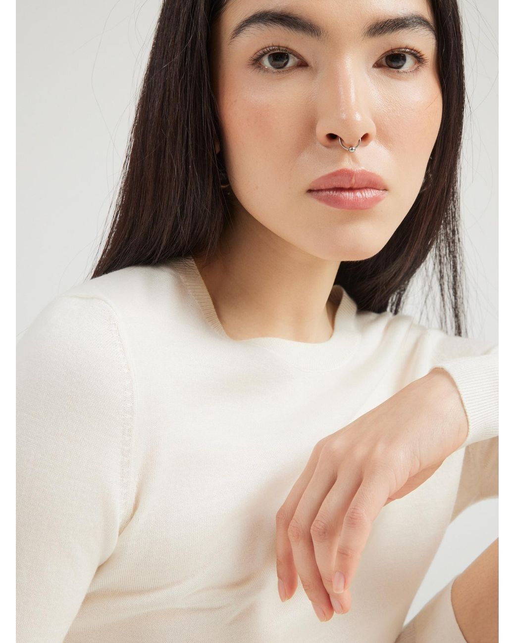 Seidensticker White Pullover August Drop 252