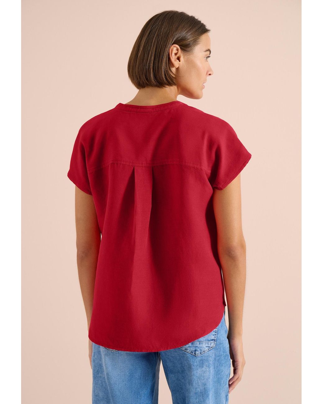 Cecil Red Bluse