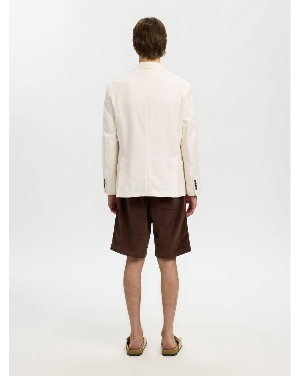 SELECTED Sakko in Natural für Herren
