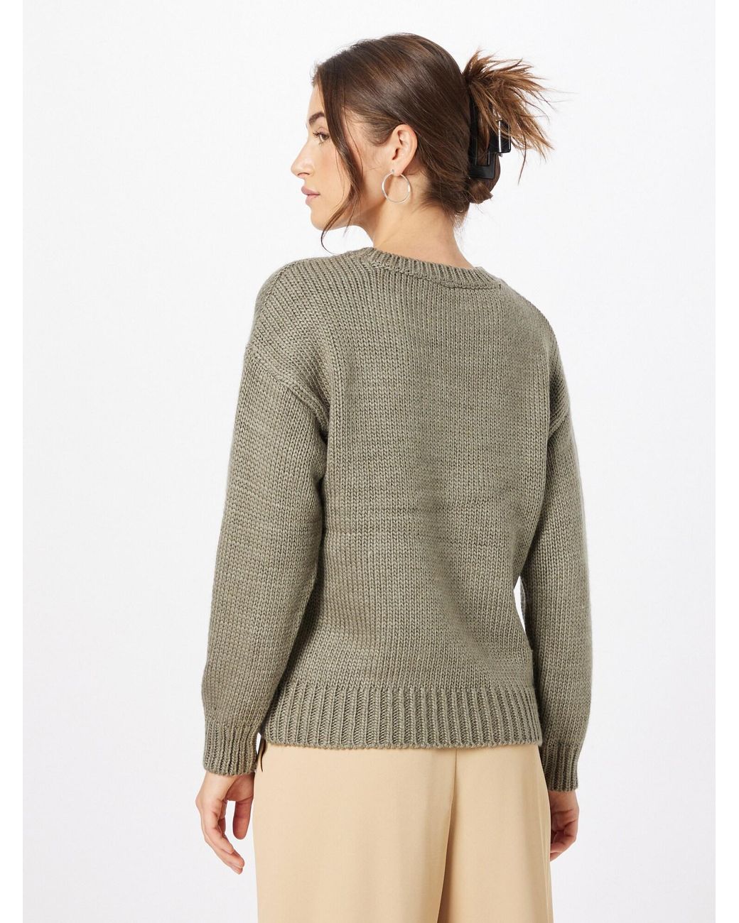 /about You Gray Pullover Tela