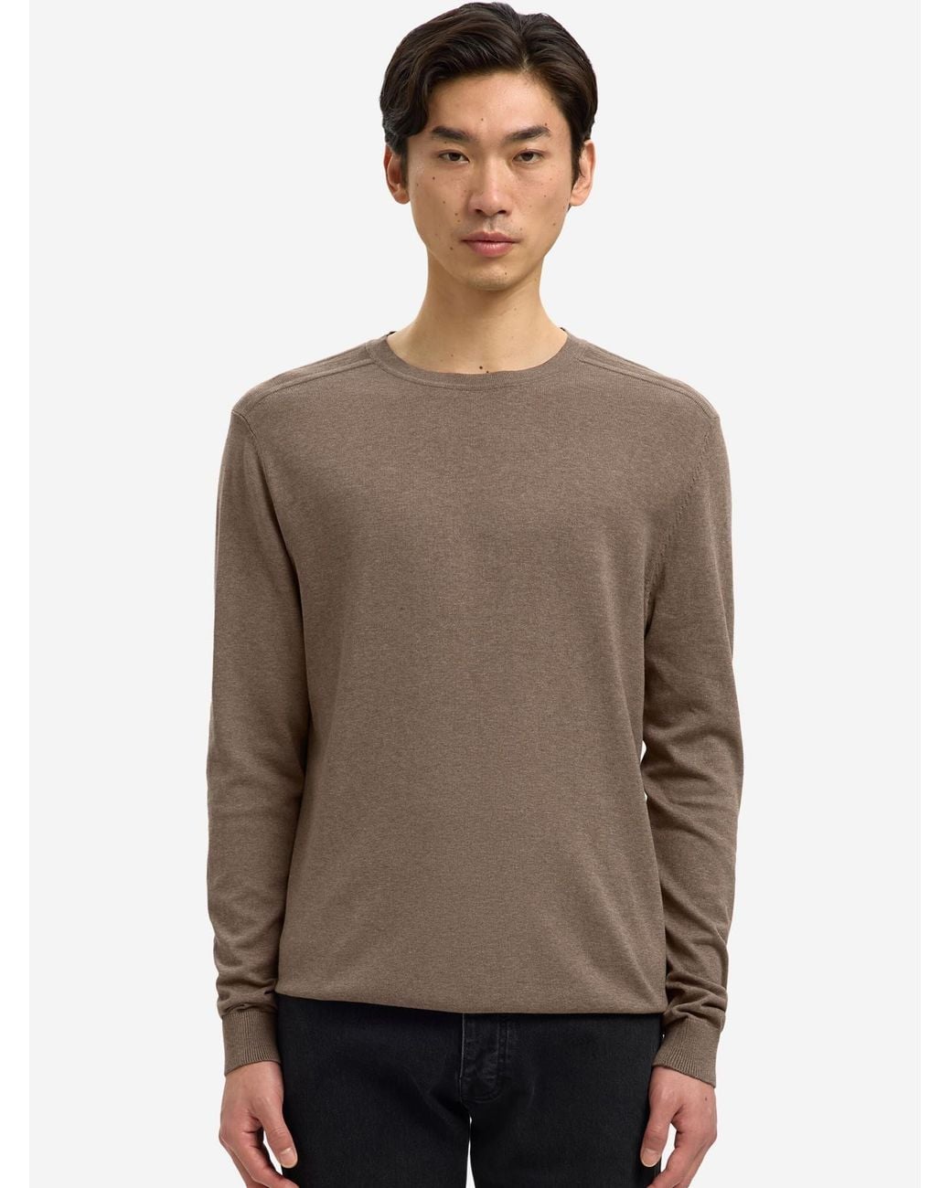 SELECTED Pullover Berg in Brown für Herren