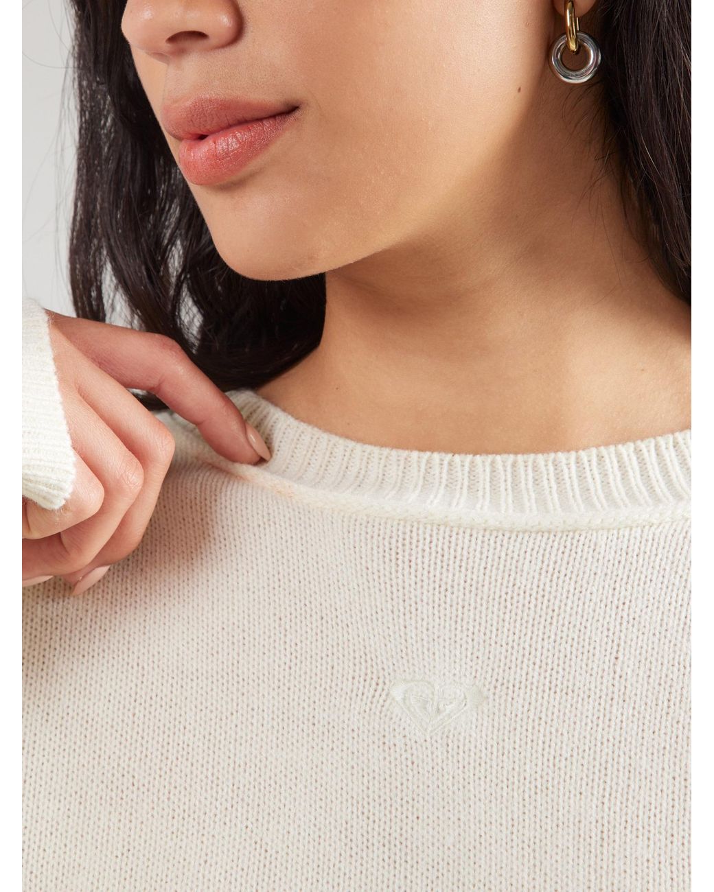 Roxy White Pullover Something Cute