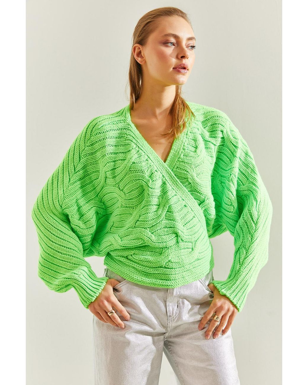 Bianco Lucci Green Pullover