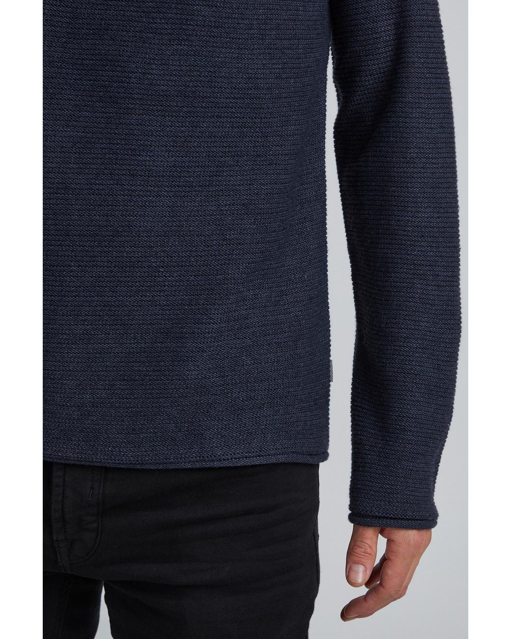 Solid Pullover in Blue für Herren