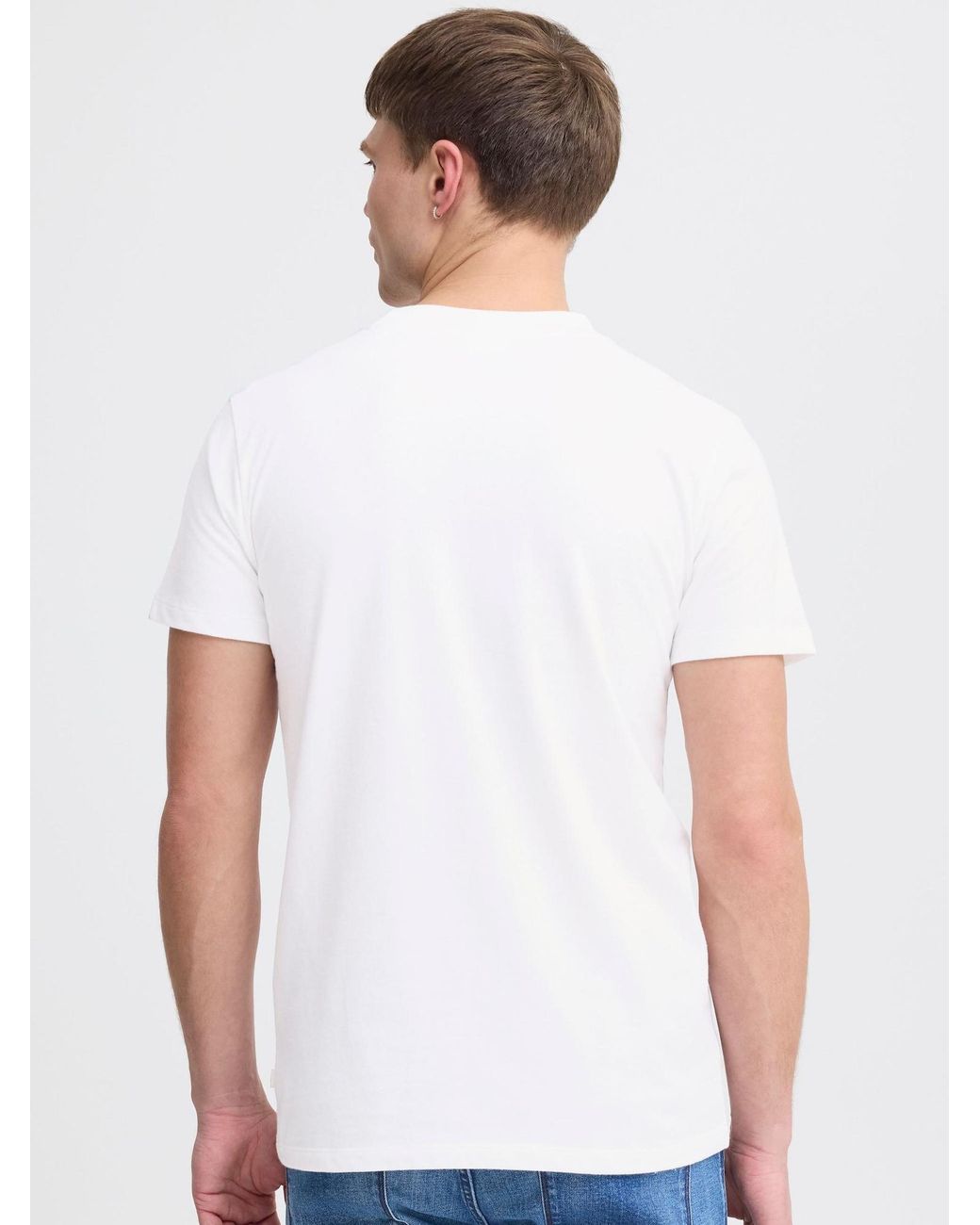 Solid T-Shirt Odit 2Er Pack in White für Herren