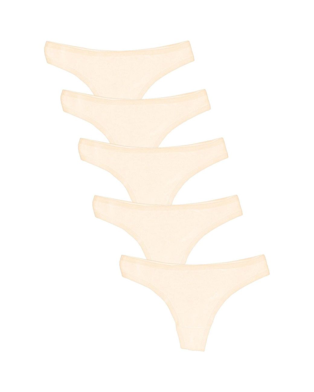 MAXTED White String Basic Max String Tanga 5Er Pack