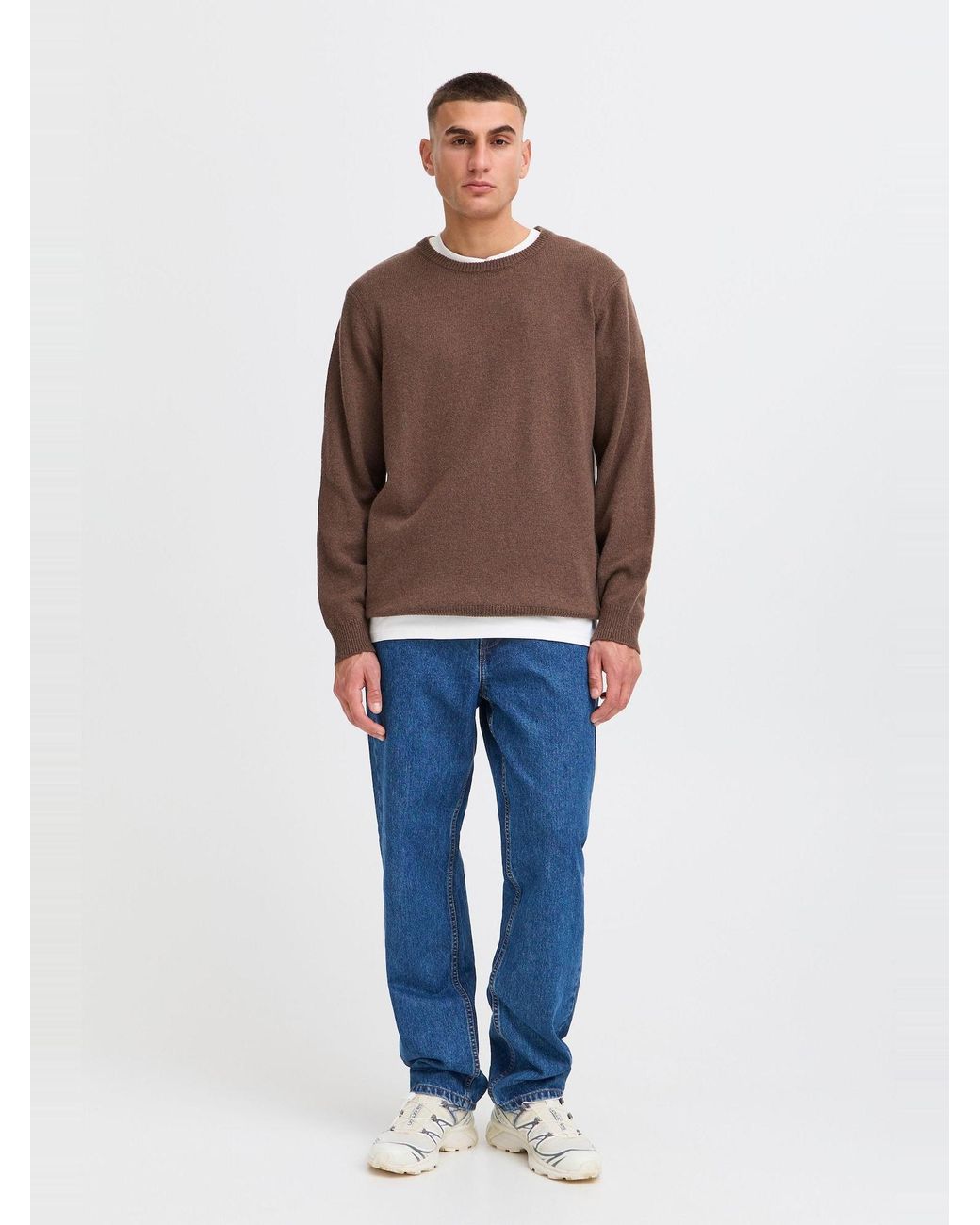 Solid Strickpullover Sdrick in Brown für Herren