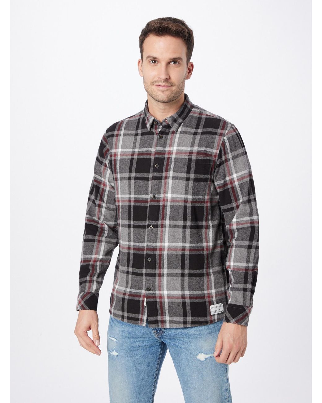 Solid Hemd Craig in Gray für Herren