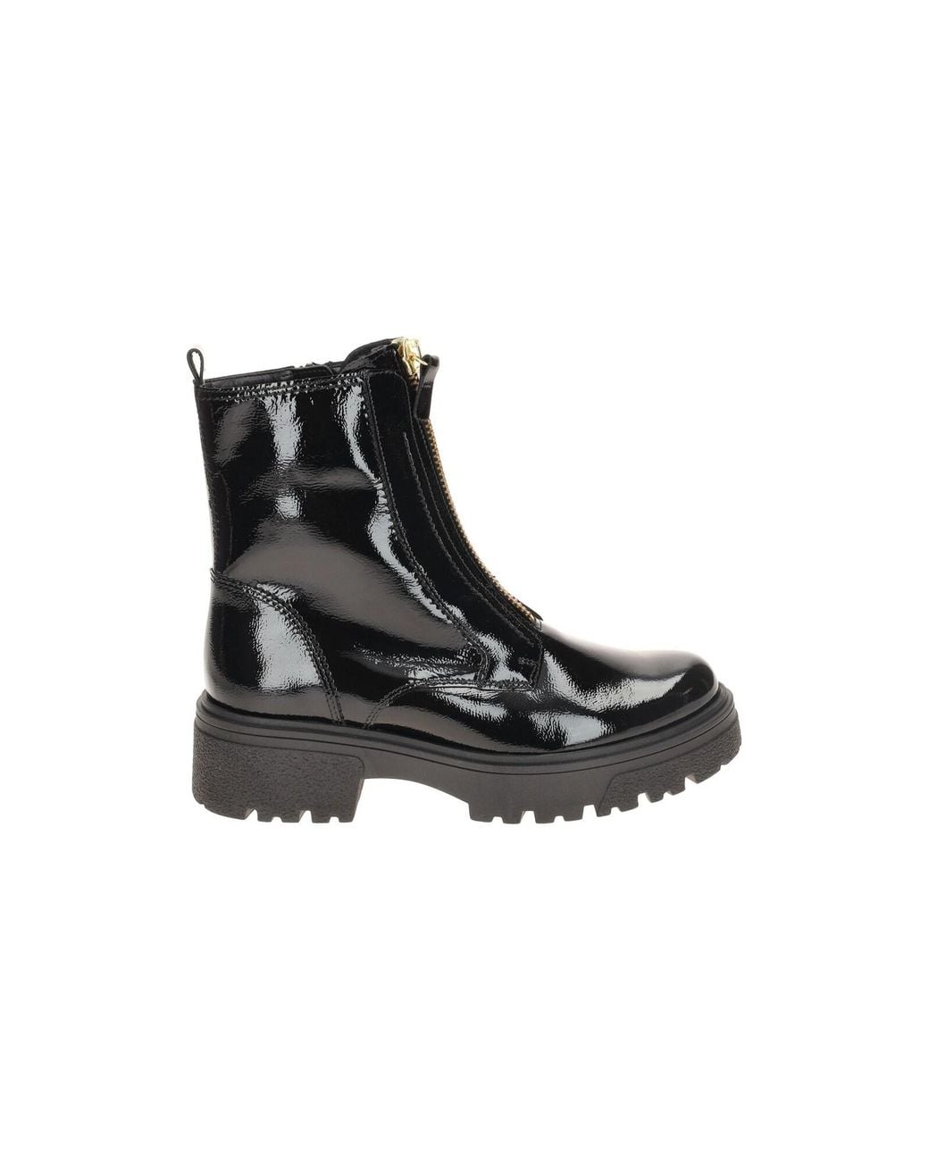 Gabor Black Boots Stiefel Lack Front-Zip 71.763.97