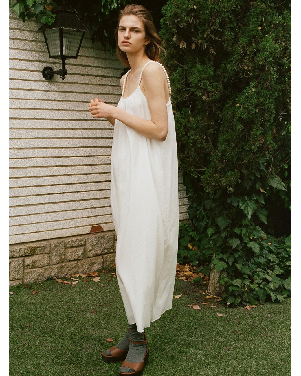 Mango White Kleid Bolas