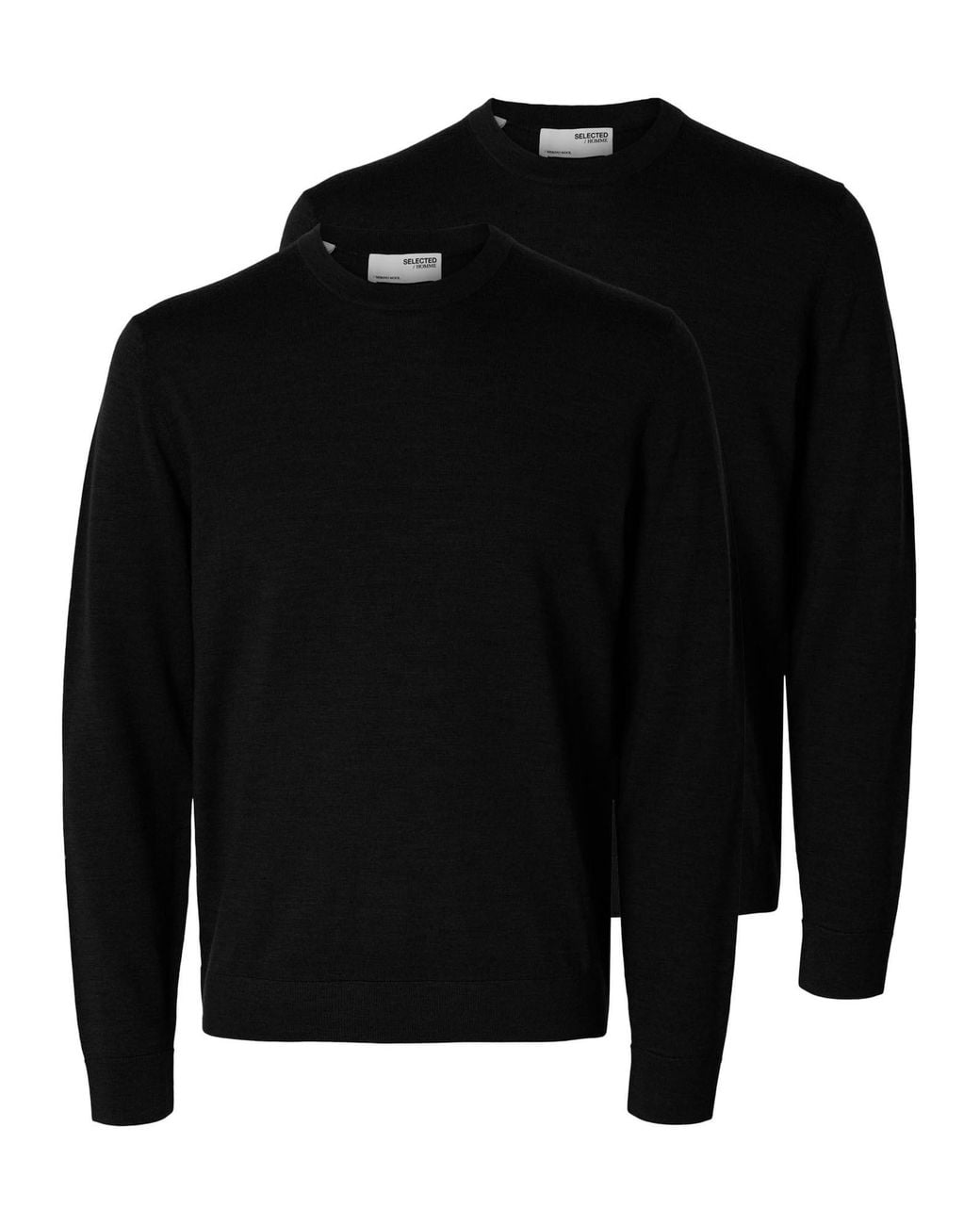 SELECTED Pullover Tray in Black für Herren
